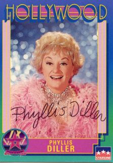 PHYLLIS DILLER Walk of Fame Card Autographed