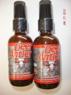 IGF 1 Deer Antler Velvet Extract Spray 2 Bottles 4oz Maximum Strength