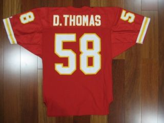 1992 Authentic KC Chiefs Derrick Thomas WILSON jersey 44 PRO Line