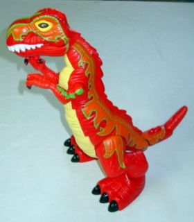 Mattel Imaginext Dinosaur Mega T Rex Orange 2005 Mattel 18 Tall