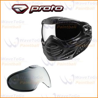Proto Axis Thermal Paintball Mask Black Chrome Lens