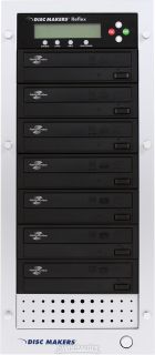 1x7 CD/DVD Duplicator with 500GB Hard Drive, LightScribe, and USB