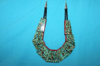 Santo Domingo Necklace by Delbert Crespin Turquoise