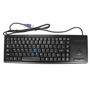 usb 87 keys wired keyboard with trackball mouse win7