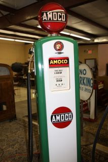 L171 Vintage Bennett Model 646 Amoco Gas Pump 1940s Exceptional Fully
