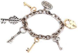 Disney Jewelry Alice in Wonderland Key Charm Bracelet