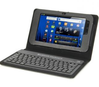 Bluetooth Keyboard Foldg Leather Case for Dell Streak 7