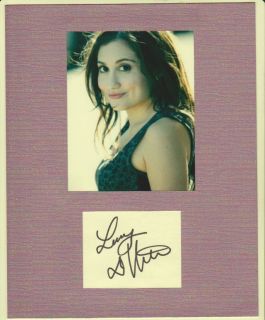 Lucy DeVito Autograph Cute Actress Display Signed Signature COA