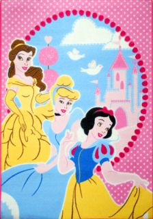 Disney Princess Princess Dreams Childrens Rug + Free 3D Stickers