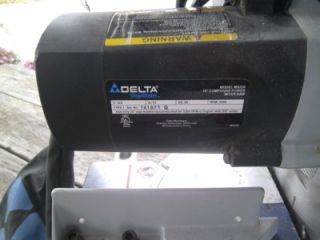 Delta Shopmaster Model MS250 10 Compound Power Miter Saw Construction