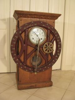 Globe Dey Time Recorder Clock Canadian Pacific Railway