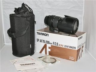 Tamron SP A001 70 200mm F 2 8 LD AF If Di Lens for Canon Mint