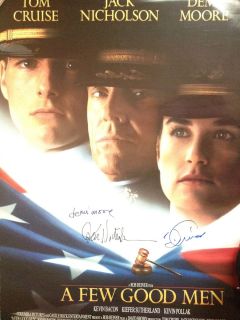 Good Men Poster signed by Tom Cruise Demi Moore Jack Nicholson PSA DNA