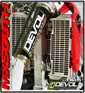 Devol Radiator Guards Honda CR125R CR250R 2002 2004 Motocross Enduro