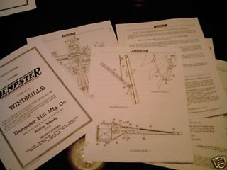 Dempster Model #16 Windmill Assembly Instructions