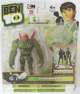 2012 Ben 10 Alien GREEN HAYWIRE DIAMONDHEAD Action Figure 4 New Bandai