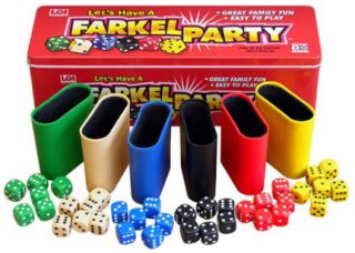 Farkel Party Game Classic Farkle Dice Fun 6 Player Colored Cups Ages 8