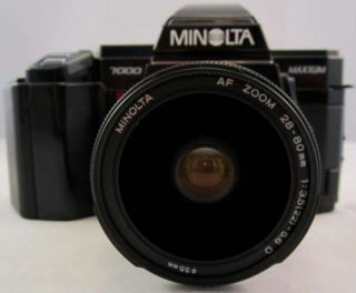 Minolta Maxxum 7000 Auto Focus SLR with 28 80mm Zoom Lens