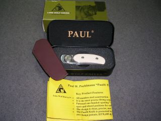 Lone Wolf Knives LM11800 Paul Lockblade Pocket Knife Micarta