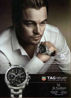 Leonardo DiCaprio Tag Heuer 2012 Magazine Print Ad E