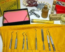 VINTAGE DENTAL SUPPLY COLLECTION * MANY ITEMS * TOOTH COLOR TABS