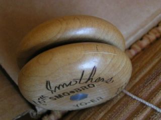 Tom Kuhn Smothers Brothers Laser Carved Wooden Yo Yo Maple Smo Bro