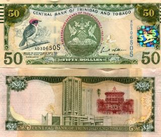 trinidad and tobago 50 dollars central bank of trinidad and tobago