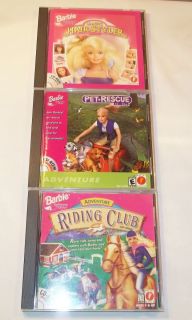 BARBIE SOFTWARE FOR GIRLS CD PET RESCUE MAGIC HAIR STYLER ADVENTURE