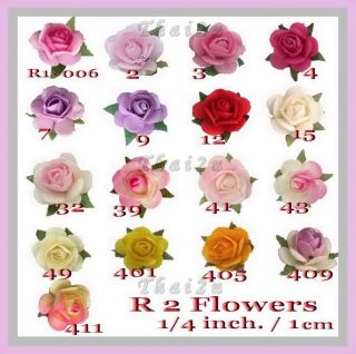 50 Paper Wedding Doll Craft Flower Roses Supply ZR8 427