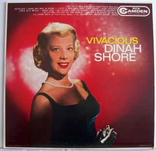 Dinah Shore Vivacious Vinyl LP Vintage 1960 RCA Camden Sexy Cheesecake