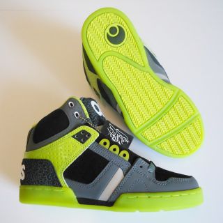 Osiris Brand 11301413 NYC 83 Chr Blk LME Mens Athletic Skater Shoes