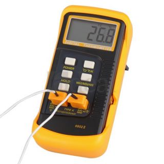 Two Channel Dual 2 K Type Digital Thermometer Thermocouple Sensor °C