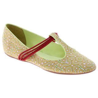 DIMMI Breathe in Yellow Print Womens Comfy Shoes Flat New Various