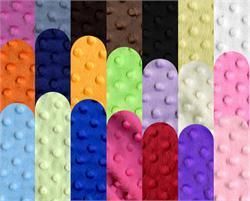 Minky Dimple Dot Cuddle Fabric Sew 60 Wide in 23 Colors