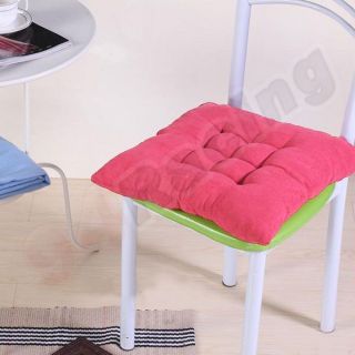  Handmade Square Soft Dining Chair Seat Pad Filled Ties Cushion