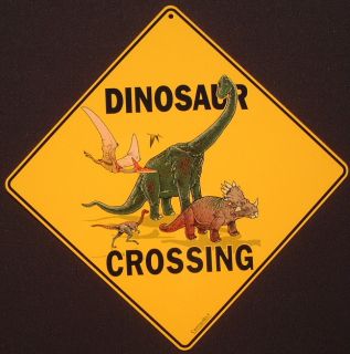 tomorrow dinosaur crossing sign best quality sign on  description