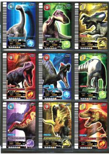 Dinosaur King Sega 5th Ed Page of 9 Assorted Dino as Shown No Foil