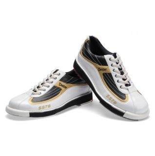 Dexter Mens SST 8 Bowling Shoes White Black Gold