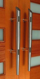 Entry Door Pull Modern Handle Stainless Steel 24 Inches