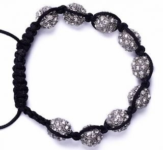 Jewelry 10mm Shamballa Disco Magnetite Ball Beads Macrame Crystal