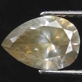 51cts Pear Greenish Fire Yellow Natural Loose Diamond