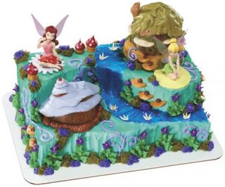 Disney Fairies Tinkerbell Birthday Kit Cake Topper Figurines Pixie