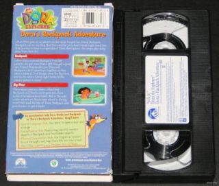 Dora the Explorer   Doras Backpack Adventure VHS