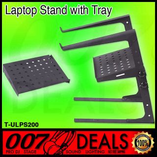 DJ Laptop Stand Shelf Combo Package Clamps Case Coffin