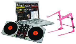  DJ Firstmix Laptop Software MIDI Controller $30 Pink Laptop Stand