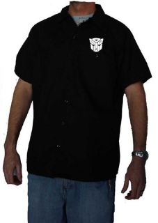 Transformers Autobots Dickies Button Up Work Shirt New With Tags