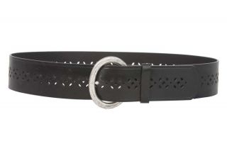 Cobalt Ladies 2 1 4 inch Wide Perforated Douglas Leather Belt
