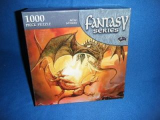 Dragon Duel Fantasy Series 1000 PC Jigsaw Puzzle 2003 Wizards of The