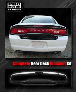 Dodge Charger Trunk and Rear Blackout Stripes 2011 2012 2013 Decals
