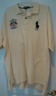 Ralph Lauren Mens Big Tall Pony Flag Polo Shirt 3XLT